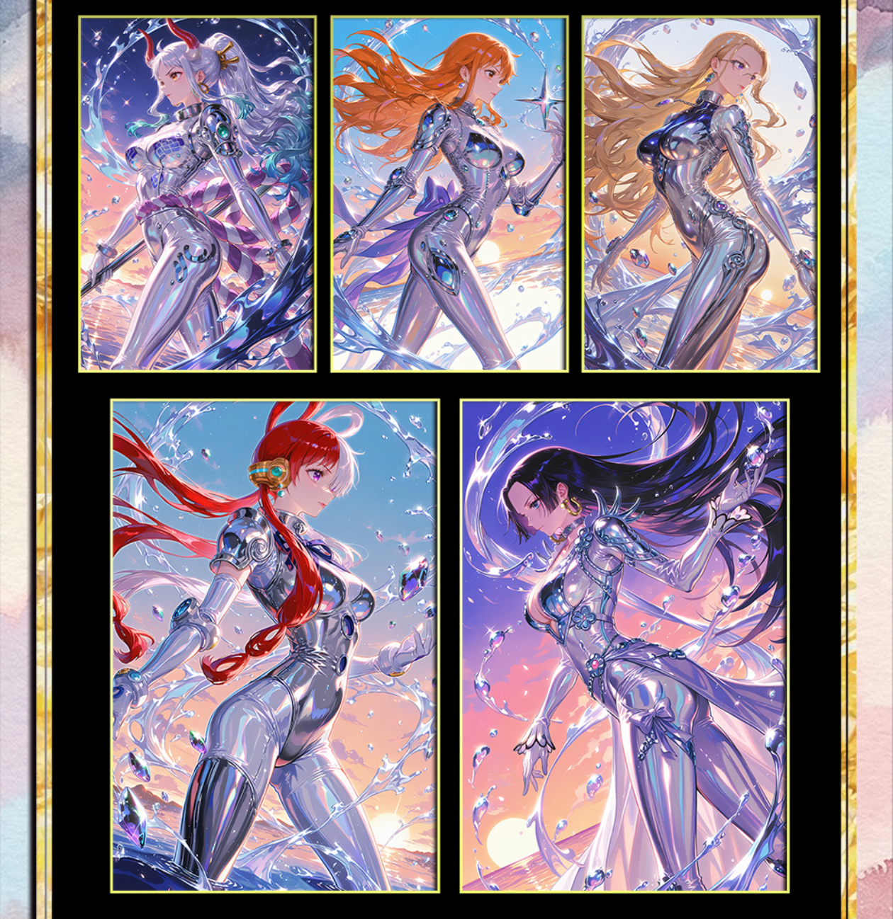 GUOZISHULE color paper ONE PIECE ccg card game