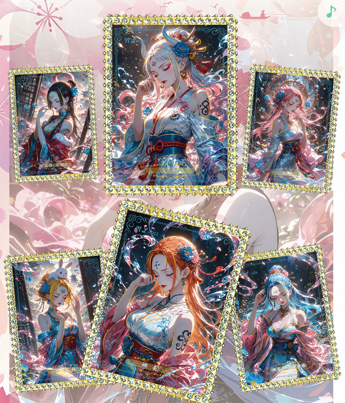 YIMO W2 sandwich diamond one piece ccg card game