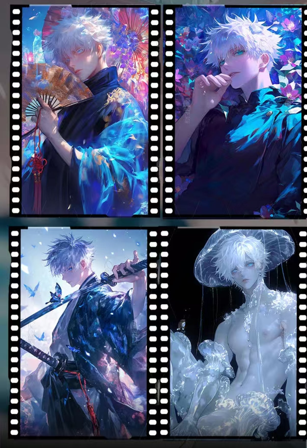 YUANQI demon slayer & jjk color paper ccg card game